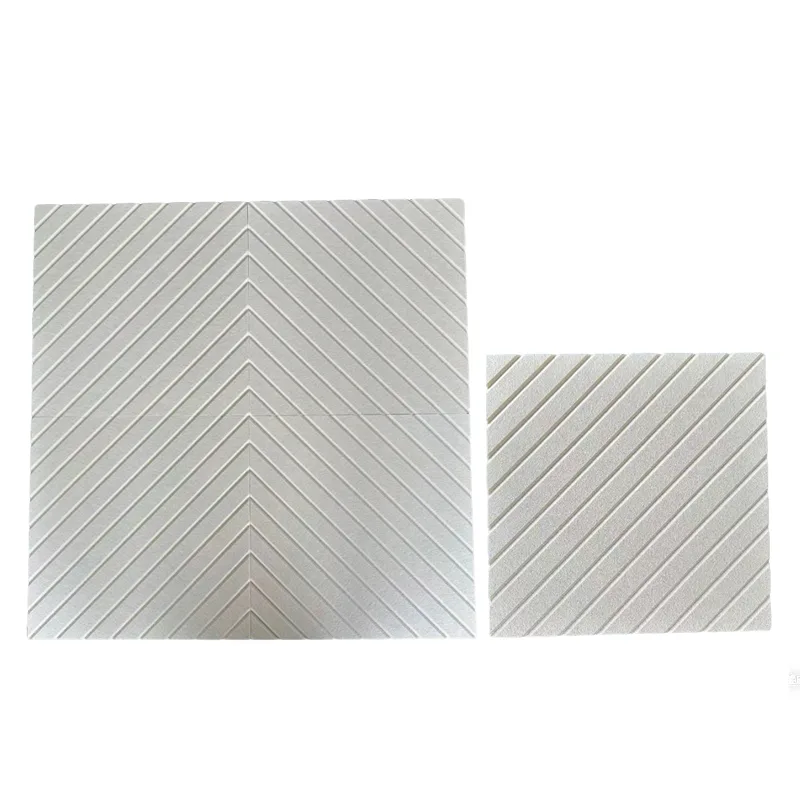 Beige V-kanal PET Filt akustikkpanel