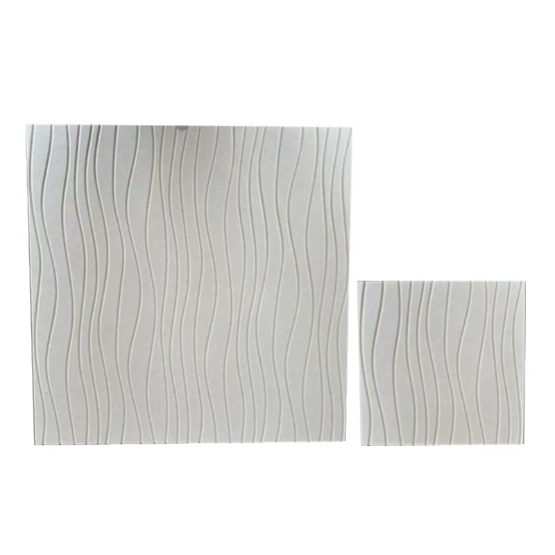 Beige Water Wave PET-filt akustisk panel